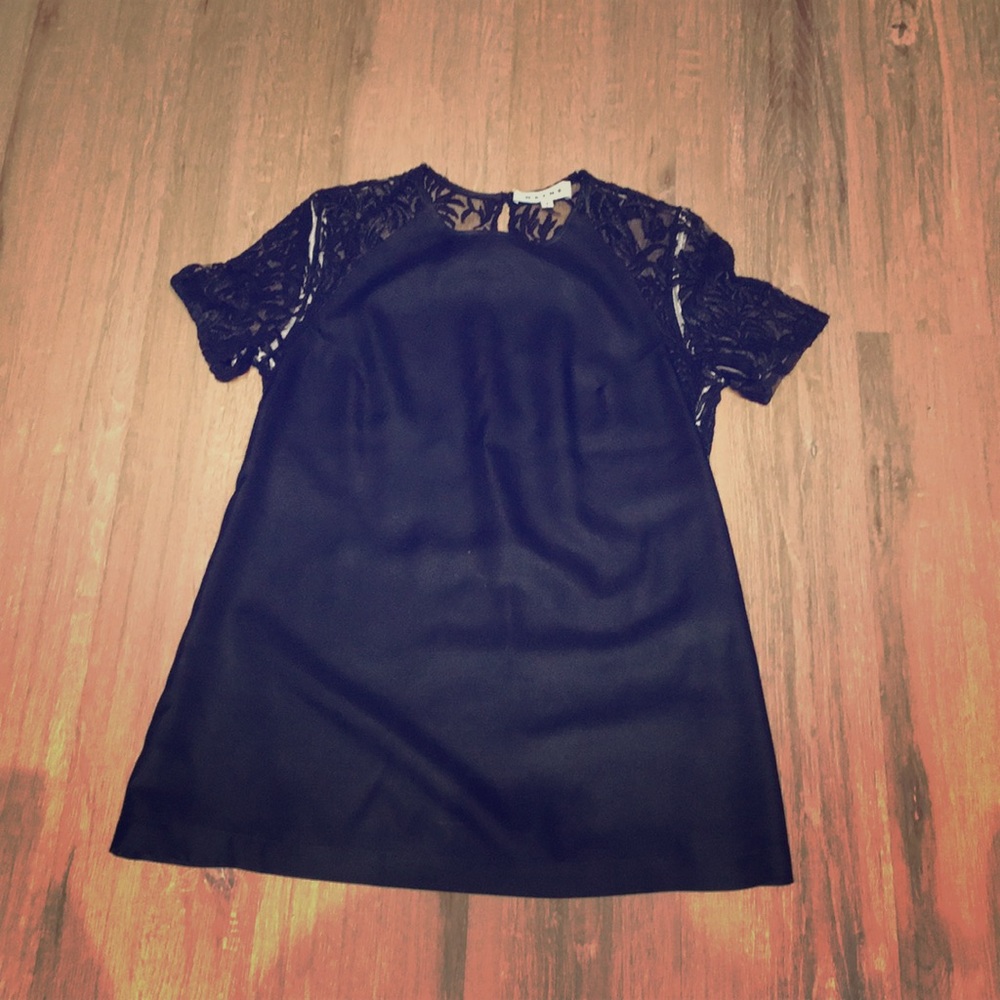 Black lace black top